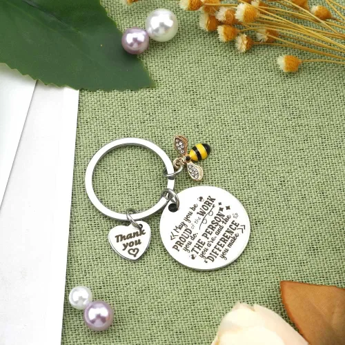 Vista 5 de IFFMU Regalos de agradecimiento para profesores para mujeres, hombres, regalos de graduación para profesores, regalos de jubilación, llavero