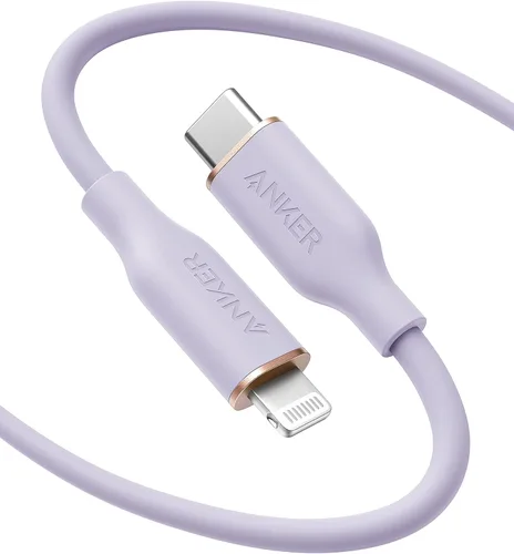 Vista 14 de Anker USB C to Lightning Cable, MFi-Certified (3 ft, Midnight Black)
