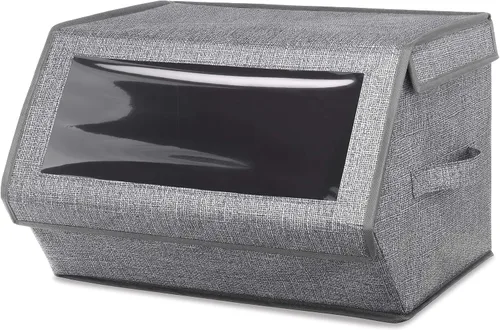 Vista 5 de Whitmor Caja de almacenamiento apilable para ventana, paquete de 6