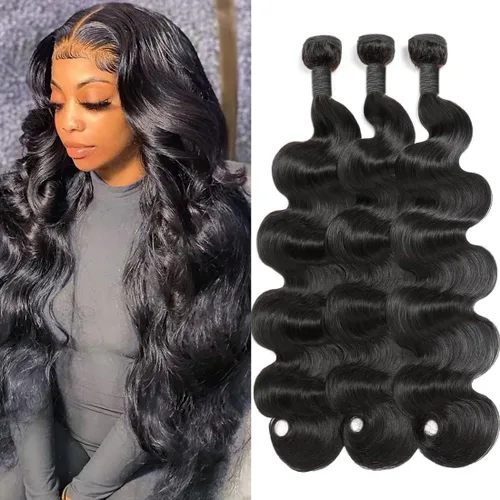 Vista 23 de Manojos de cabello humano ondulado de 20 pulgadas, 12A, 100% sin procesar, cabello virgen brasileño, ondulado, extensiones de cabello humano