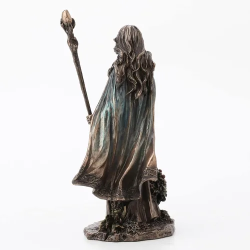 Vista 7 de Veronese Design Estatua de resina Eir La Valquiria de la Protección con acabado de bronce fundido de 24,1 cm