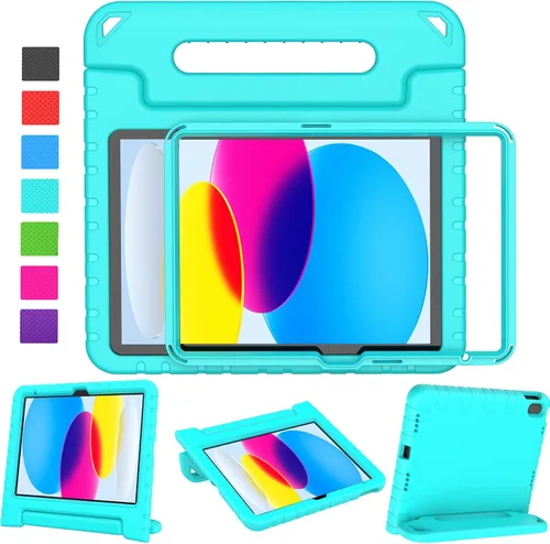 Vista 16 de LTROP Funda para Niños para iPad de 11ª Generación (A16) 2025/10ª Generación (10.9 pulgadas, 2022) con Protector de Pantalla, Funda con Mango