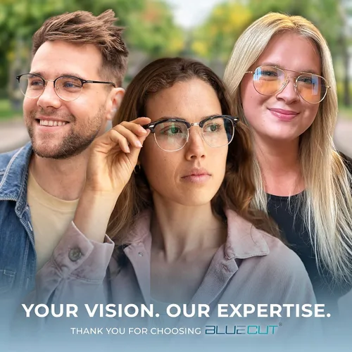 Vista 6 de Blue Light Blocking Glasses – Anti-Fatigue Computer Glasses Prevent Eye Strain Vintage Mettal Gaming Glasses Oro Tor
