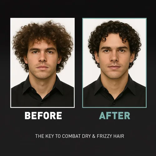 Vista 2 de CRVFT - Acondicionador diario sin enjuague para hombres [aceite] Suministro de 30 días Hidratante para cabello para hombres Aceite