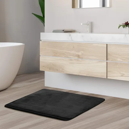 Vista 165 de Clara Clark Alfombra de Baño 24" x 17" - Alfombras de Baño, Tapete de Baño de Espuma Viscoelástica, Afelpado, Acogedor, Ultra Suave, Antideslizante