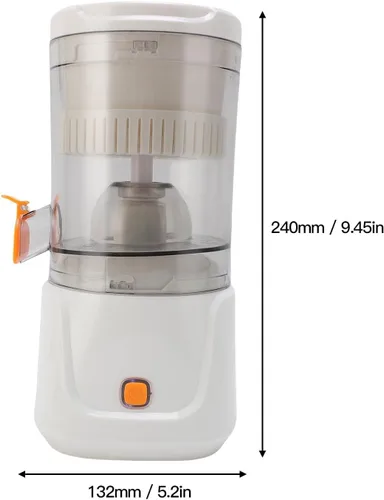 Vista 3 de Exprimidor eléctrico de cítricos, extractor portátil recargable con operación de un clic para naranja, limón, pomelo