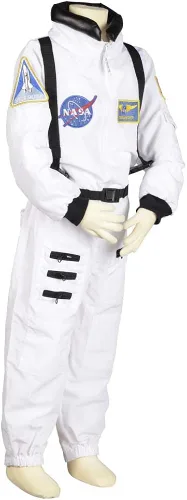 Vista 3 de Traje para adulto de astronauta con gorra bordada de la marca Aeromax