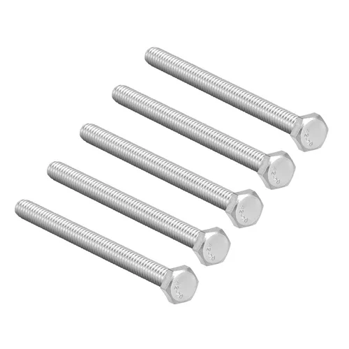 Vista 37 de 10 tornillos hexagonales M6 M6-0.039 x 1.575 in UNC Tornillos de cabeza hexagonal A2-70 (304) de acero inoxidable totalmente roscados, totalmente