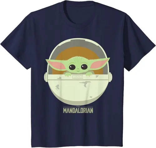 Vista 34 de Star Wars The Mandalorian The Child Bassinet - Camiseta con retrato Negro