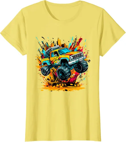 Vista 43 de Monster Trucks Are My Jam - Camiseta Monster Truck, Negro