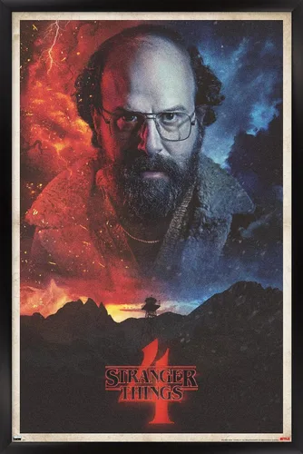 Vista 8 de Trends International Netflix Stranger Things: Season 4 - Póster de pared de una hoja Murray, 14.725 x 22.375 pulgadas, versión enmarcada de madera