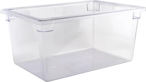 Vista 7 de Winco Caja de almacenamiento de alimentos de policarbonato, 12 x 18 x 3-1/2 pulgadas
