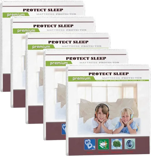 Vista 8 de Greaton, Funda protectora de colchón ultra suave con cremallera, impermeable, transpirable y silenciosa, se adapta a colchones de 6 a 9 pulgadas
