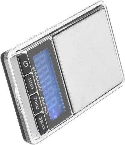 Vista 3 de Escala digital 17.64 oz/0.00 oz portátil de bolsillo mini LCD Balanza de peso - axGear
