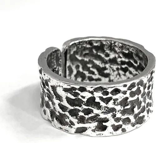Vista 189 de Anillo de plata de ley 925, minimalista, ajustable, hecho a mano, para mujeres y niñas