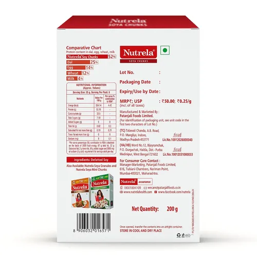 Vista 2 de Nutrela Trozos de Soja 220 gms