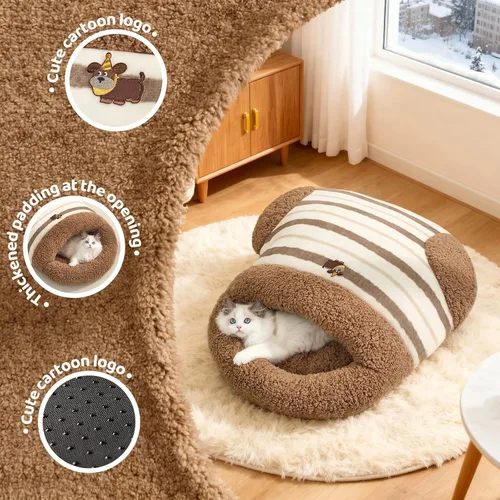 Vista 5 de Saco de dormir para gatos Camas para gatos de interior Saco de dormir