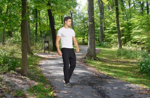 Vista 5 de Tansozer Men's Sweatpants Zipper Pockets Hiking Pants Lightweight Quick Dry for Athletic Jogging Workout Running Gym Travel