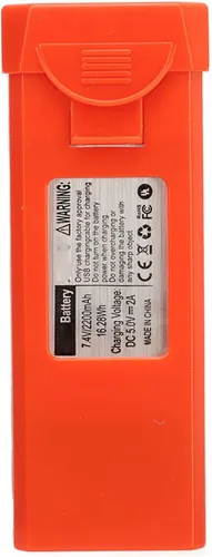 Vista 5 de Keenso 7.4V 2200mah Drone Battery Spare Part Replacement Lithium for LYERC L900 PRO SE Quadcopter with Overcharge (Orange)