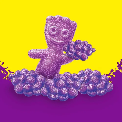 Vista 9 de SOUR PATCH KIDS Caramelos gomosos suaves y masticables de uva, caramelos a granel, bolsas de 12-8.02 onzas