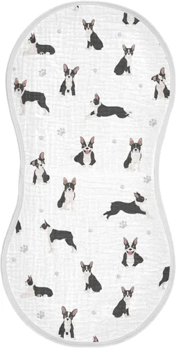Vista 33 de vvfelixl Paños para eructos, Bichon Frise para bebé, niño, niña, bebé, trapos para eructos, 1 paquete Multi 15