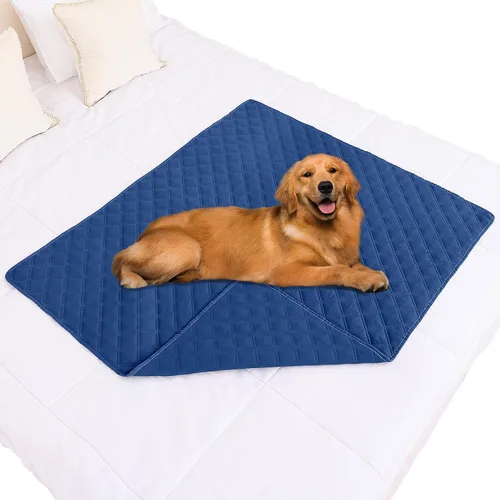 Vista 85 de Smiry Funda Impermeable para Cama de Perro Manta para Mascotas, Manta Suave y Lavable para Perros para Muebles Cama Sofá Sofá Reversible, a Cuadros
