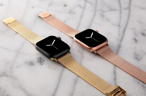 Vista 23 de Anne Klein Correa de acero inoxidable para Apple Watch, segura, ajustable, correa de repuesto para Apple Watch, se adapta a la mayoría de muñecas