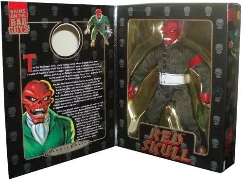Vista 2 de Marvel Famous Covers - Figura de calavera roja de 8 pulgadas