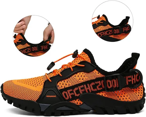 Vista 6 de Zapatos de agua para hombre y mujer, zapatos de senderismo al aire libre, secado rápido, zapatos acuáticos para playa, senderismo, senderismo