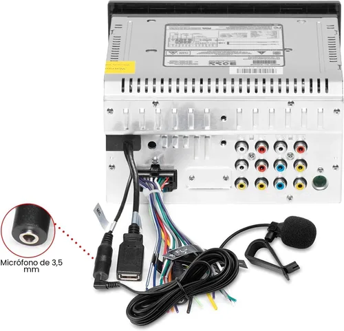 Vista 6 de FingerLakes - Micrófono de montaje de 3,5 mm para coche, unidad principal del vehículo, Bluetooth, radio estéreo, GPS y DVD