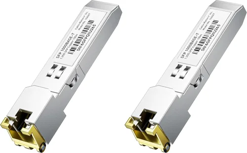 Vista 7 de Cable Matters 1000BASE-T Gigabit SFP al transmisor-receptor de cobre RJ45, hasta 328.1 ft Módulo transceptor Ethernet, compatible con equipos