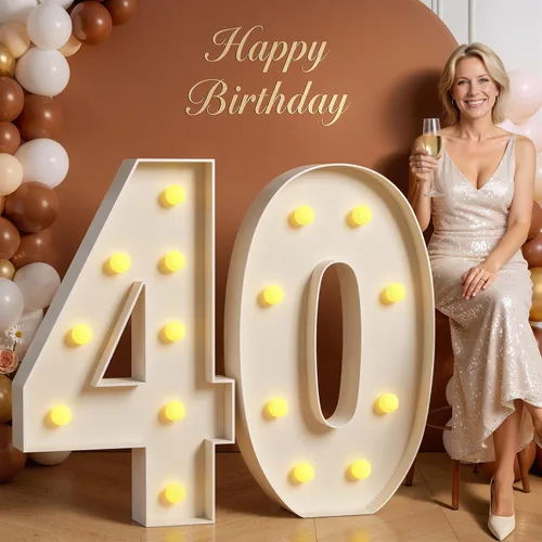 Vista 35 de Kit de tablero de espuma precortada de espuma precortada para 7º y 70º cumpleaños con números 7 grandes de 3 pies Número 7