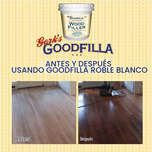 Vista 3 de Goodfilla Ash, 8 onzas, relleno de madera y veta, teñible, tintable, lijable, cero residuos, no tóxico, fabricado en EE. UU Ceniza