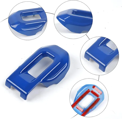 Vista 5 de Hoolcar Cubierta de soportes de cierre de capó para Jeep Wrangler JL JLU 2018-2021 y Gladiator JT 2020-2021, azul