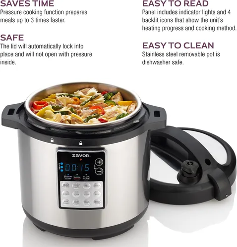 Vista 2 de Zavor LUX Edge 2 Multicooker, 6 cuartos de galón