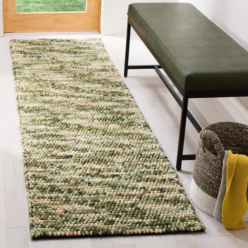 Vista 16 de Safavieh Natura Collection - Alfombra decorativa de 2 x 3 pies, azul y marfil, hecha a mano, ideal para zonas de alto tráfico en entrada, sala