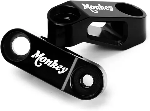 Vista 7 de Kit de adaptadores extensores elevadores de espejo retrovisor compatible con Honda Monkey 125M 125MA 125 2019-2023 2024 2025 Accesorios para Negro
