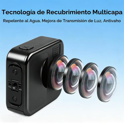Vista 3 de Protectores de lente para Go Pro MAX2 vidrio templado óptico 2