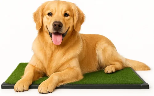 Vista 12 de Almohadilla de Césped Artificial para Orina de Cachorros para Perros y Mascotas Pequeñas - Almohadillas de Césped Reutilizables de 4 Capas de 16x20