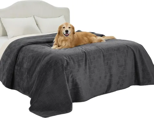 Vista 32 de Bedsure Funda de cama impermeable lavable para perros, manta impermeable para sofá y cama individual, protector ligero de muebles para mascotas
