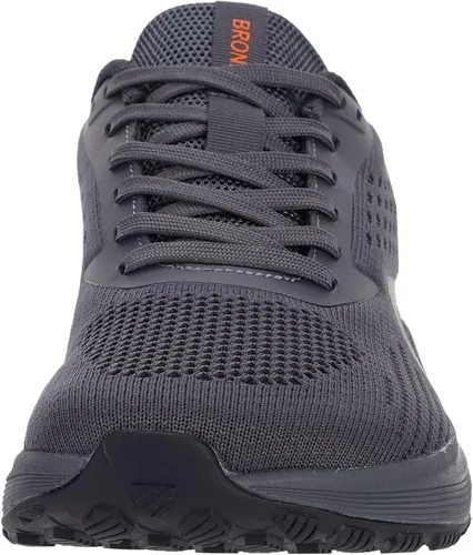Vista 6 de BRONAX Tenis de correr anchos y acolchados para hombre, puntera ancha, suela de goma