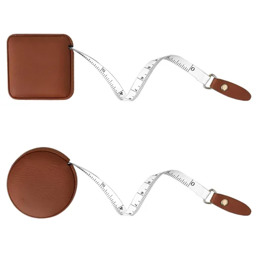 Vista 14 de Cinta métrica para costura, tela médica para el cuerpo, sastre, manualidades, dieta, cinta métrica de 60 pulgadas/1.5M de doble cara retráctil con 1