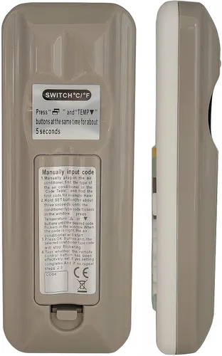 Vista 9 de Mando a distancia universal de repuesto para aire acondicionado LG Panasonic Sharp Samsung Fujitsu Gree Guangda Guqiao Haier Helton Hemilton Hicon