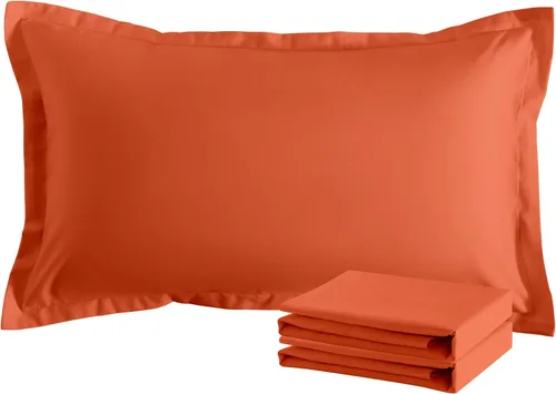 Vista 88 de NTBAY Fundas de almohada estándar, paquete de 2 fundas de almohada de microfibra cepillada de 20 x 26 pulgadas, súper suaves y acogedoras