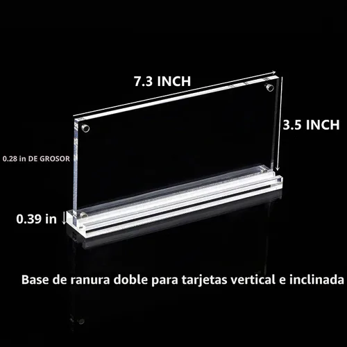 Vista 2 de IEEK Marco acrílico para billetes de dólar, soporte de papel transparente para coleccionistas, protector de billetes de dólar, soporte de exhibición