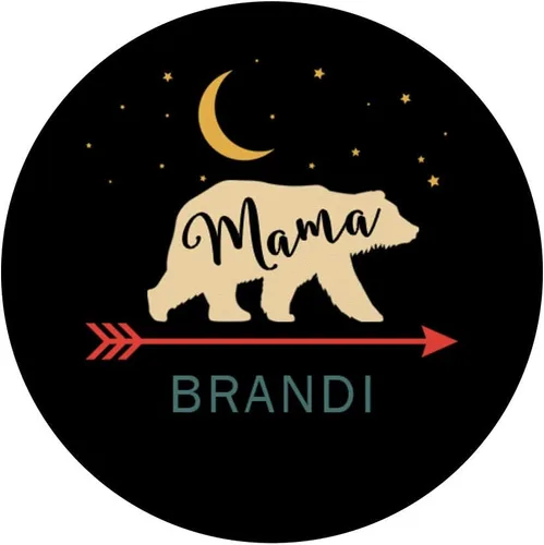 Vista 3 de Brandi Name Pop Socket Mama Bear Retro Día de la Madre Regalo – PopSockets Grip y soporte para teléfonos y tabletas