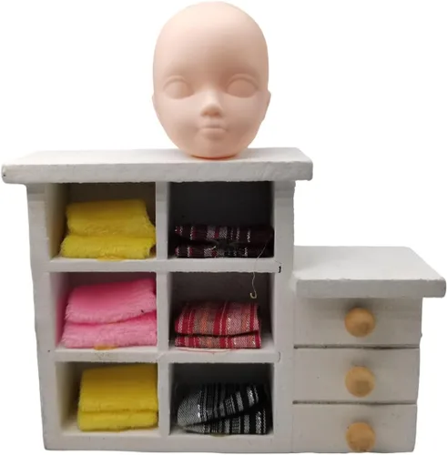 Vista 3 de DoubleWood 10 unids 1/6 Cabeza de Muñeca de Plástico Suave Juguete de Muñeca de Repintado Práctica Maquillaje Blanco Doble Párpado DIY Cabezas