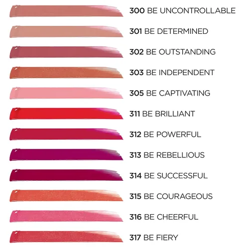 Vista 6 de L'Oreal Paris Brilliant Signature - Lápiz labial brillante para labios, Be Captivating, 0.21 onzas líquidas.