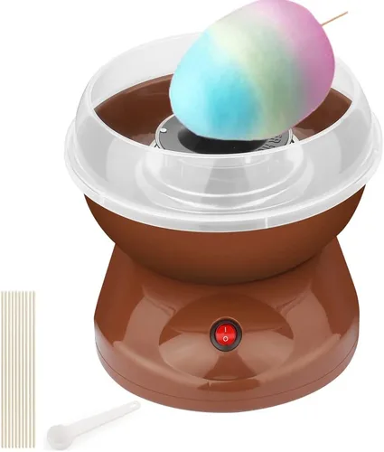 Vista 9 de Nostalgia - Máquina de algodón de azúcar para niños, máquina portátil de algodón de azúcar con calefacción eléctrica eficiente de 450 W y placa a
