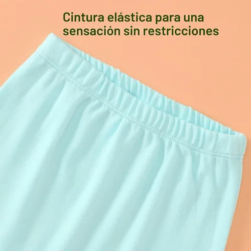 Vista 4 de Hakochia Pantalones para bebé para niños y niñas: 100% algodón, suaves, cómodos, con amplio espacio para pañales, 0-36 meses Multicolor-1